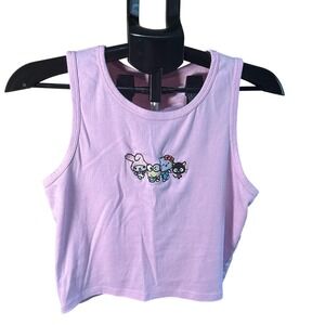 Hello Kitty And Friends Cropped Tank Top Sanrio My‎ Melody Keroppi Cartoon Pink